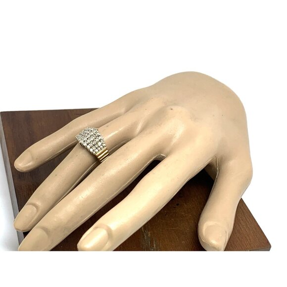 Cocktail Ring Diamond 14k Yellow Gold Cluster 0.75ctw Estate Women's Size 6.5 - Picture 13 of 14